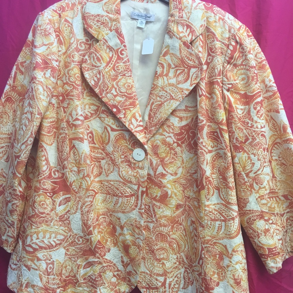 Gorgeous orange/yellow blazer